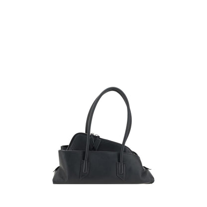 Small Shoulder Bag by The Attico for women in bos taurus calf leather black & monogram features a distinguished silhouette, showcasing a secure and distinguished with versatile shoulder-strap & handle for a distinguished finish.
