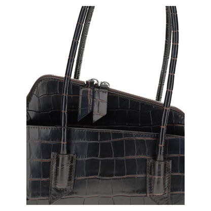 Small Shoulder Bag by The Attico for women in bos taurus calf leather black, signature & print features a distinguished silhouette, showcasing a secure zipper and distinguished with versatile shoulder-strap & handle for a distinguished finish.