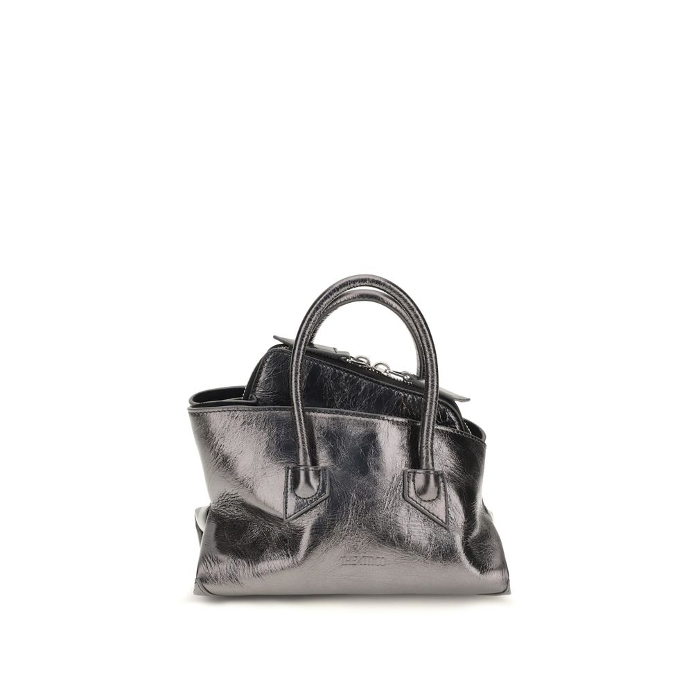 Mini Evening Handbag by The Attico for women in bos taurus calf leather gray features a refined silhouette, showcasing a secure zipper, organized , and versatile shoulder-strap & handle for a refined finish.