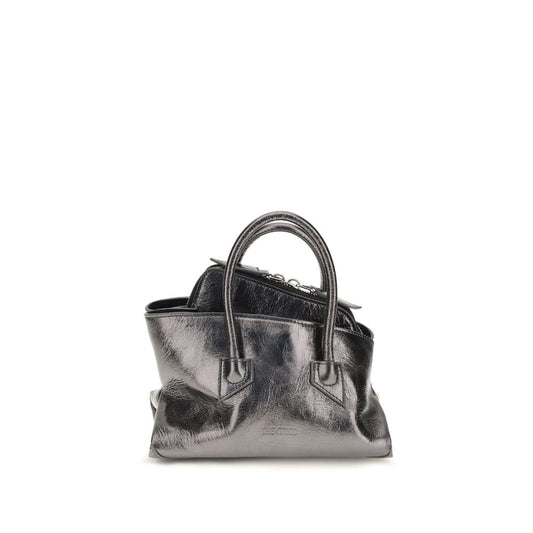 Mini Evening Handbag by The Attico for women in bos taurus calf leather gray features a refined silhouette, showcasing a secure zipper, organized , and versatile shoulder-strap & handle for a refined finish.