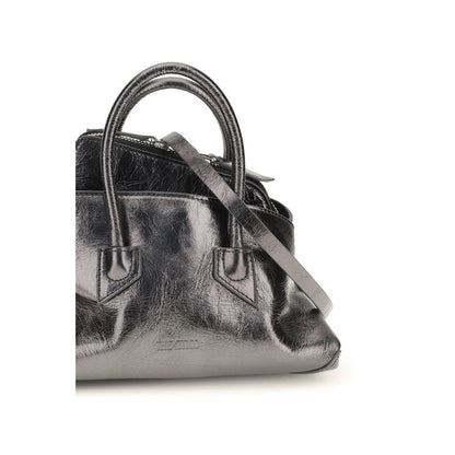 Mini Evening Handbag by The Attico for women in bos taurus calf leather gray features an refined silhouette, showcasing a secure zipper, ample , and versatile shoulder-strap & handle for a sophisticated refined aesthetic.