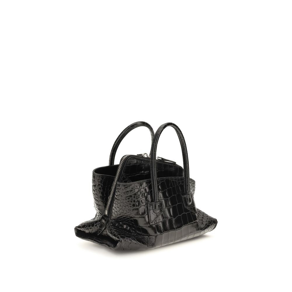 Mini Handbag by The Attico for women in polyurethane & bos taurus calf leather black & red features a refined silhouette, showcasing a secure zipper, organized , and versatile shoulder-strap & handle for a refined finish.