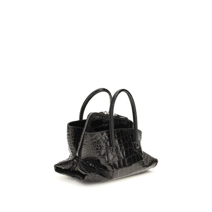 Mini Handbag by The Attico for women in polyurethane & bos taurus calf leather black & red features a refined silhouette, showcasing a secure zipper, organized , and versatile shoulder-strap & handle for a refined finish.