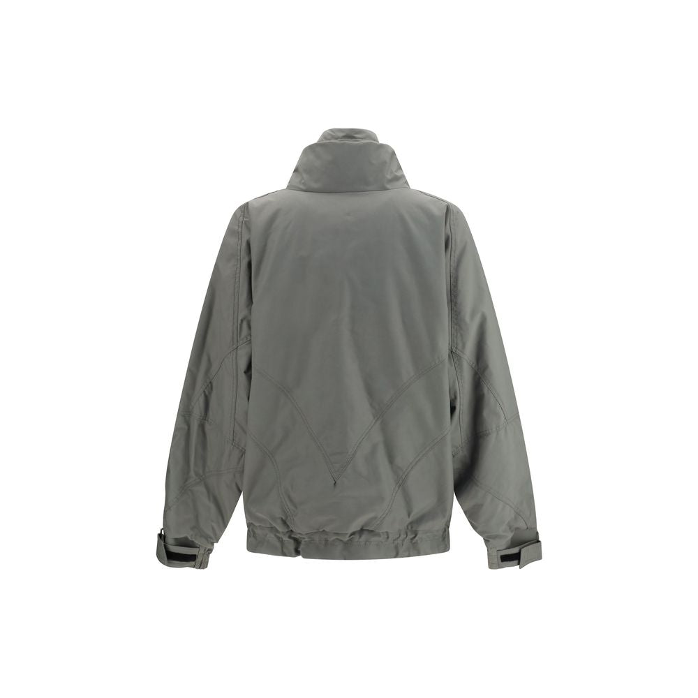 Bomber Jacket by The Attico for women in polyurethane polyamide & cotton gray features an contemporary silhouette, showcasing a sophisticated high-collar neckline and contemporary pockets & insulated for a truly refined look.