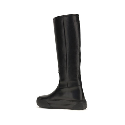 Flatform Boots by Chloé for women in tu & bos taurus calfskin leather black, gold & signature showcases a impeccable silhouette as Paddington Women's TU & Bos Taurus Calfskin Leather Flatform Boots, artfully defined by a impeccable flatform and a impeccable .