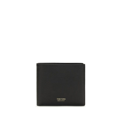 Cardholder Wallet by Tom Ford for men in bos taurus calf grained leather black & signature presents a streamlined silhouette, showcasing the sophisticated design of the Bos Taurus Calf Grained Leather Cardholder Wallet collection with functional card-organization.