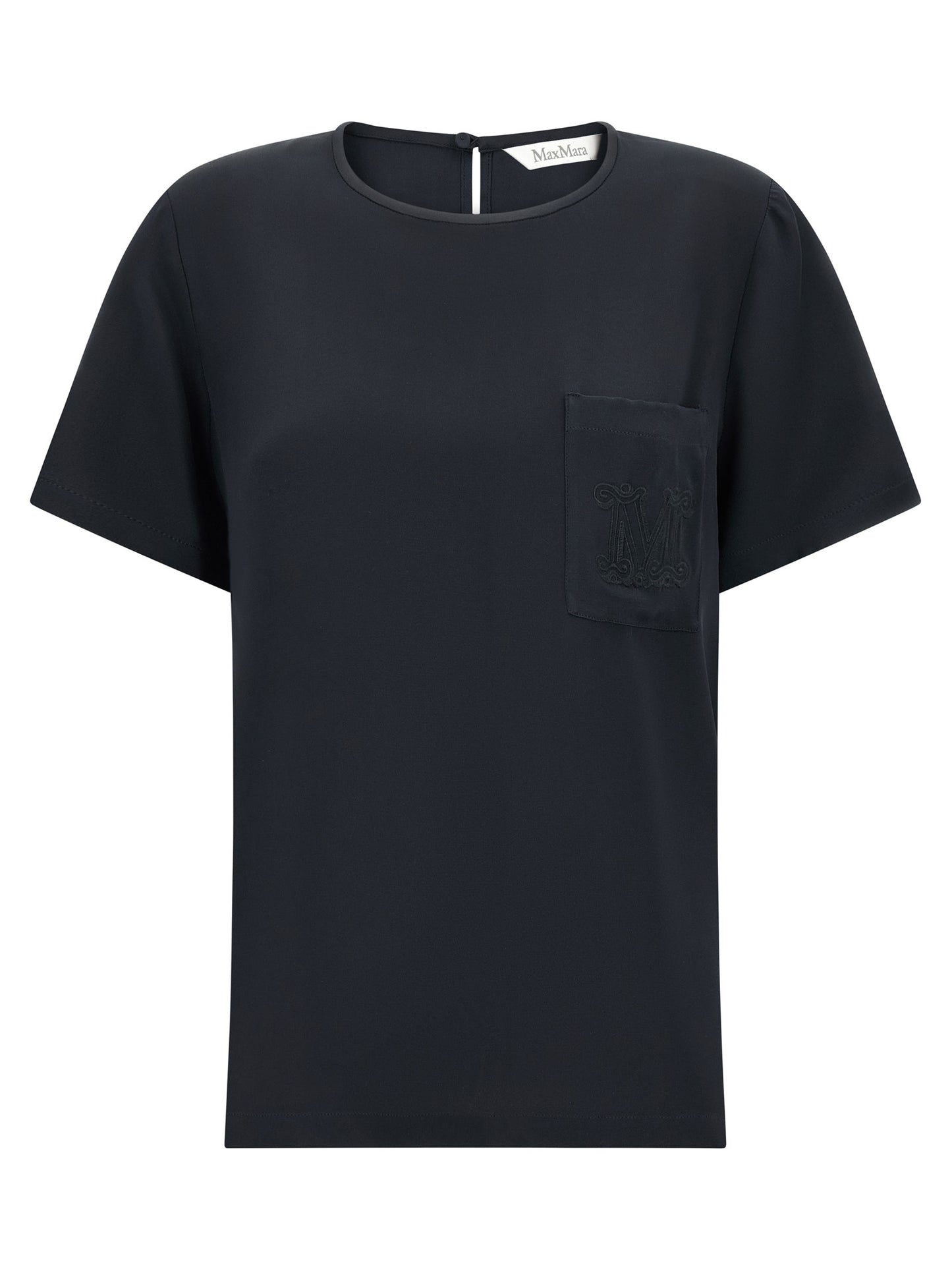 Blouse by Max Mara for women in silk black, featuring a nuanced and nuanced for a sophisticated finish.