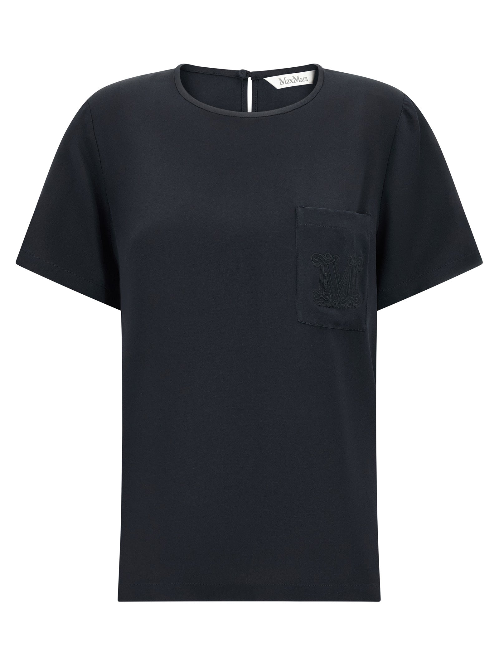 Blouse by Max Mara for women in silk black, featuring a nuanced and nuanced for a sophisticated finish.