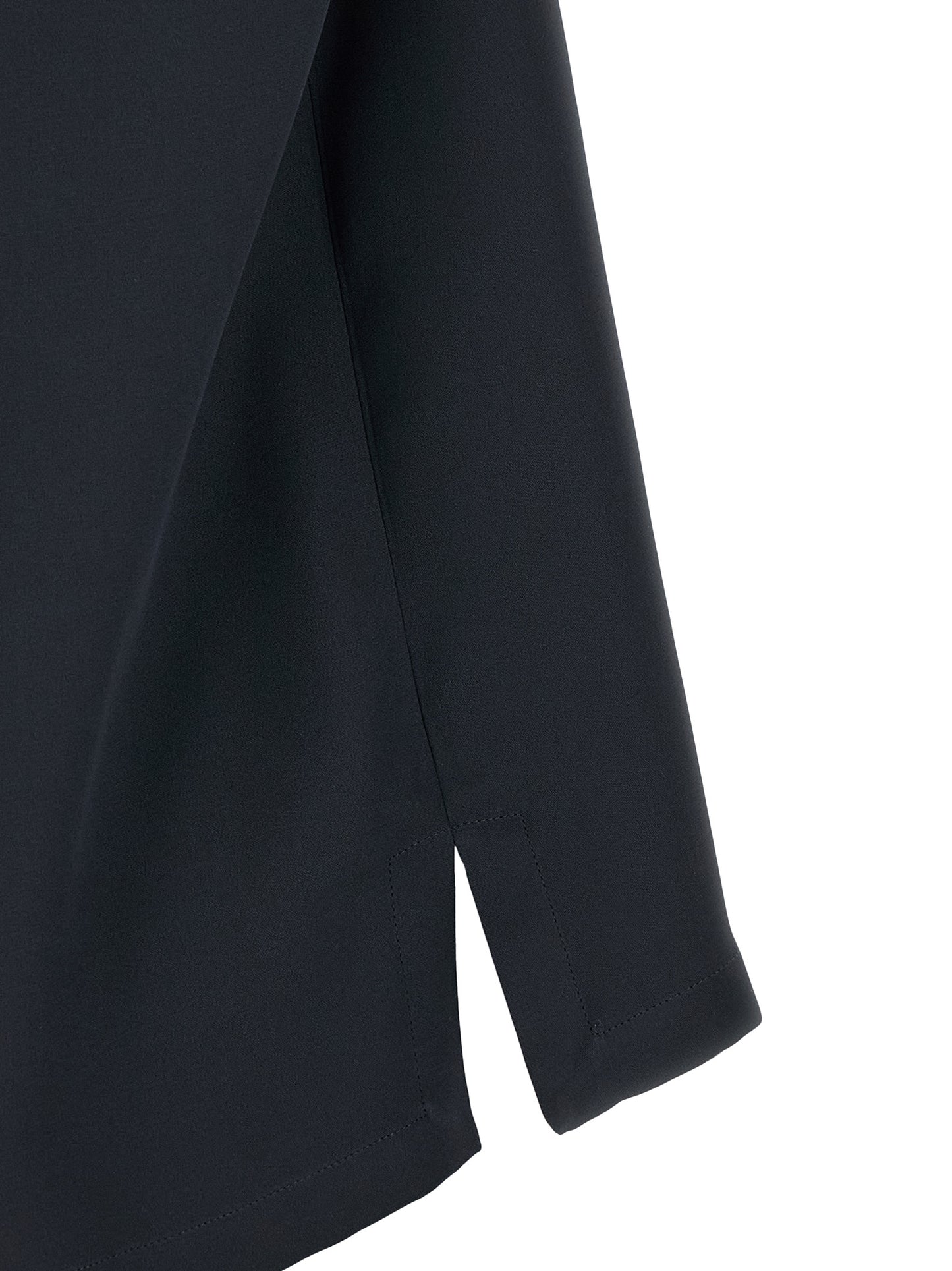 Blouse by Max Mara for women in silk black showcases a sleek silhouette, elegantly detailed with a sleek and for a sleek finish.