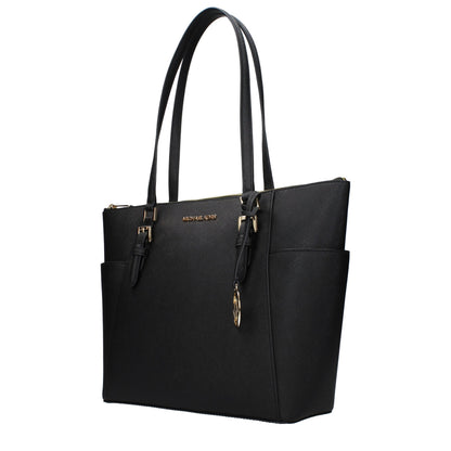 Shoulder Bag by Michael Kors for women in leather black features a stately silhouette, showcasing a secure , ample , and stately shoulder-strap for a stately finish.