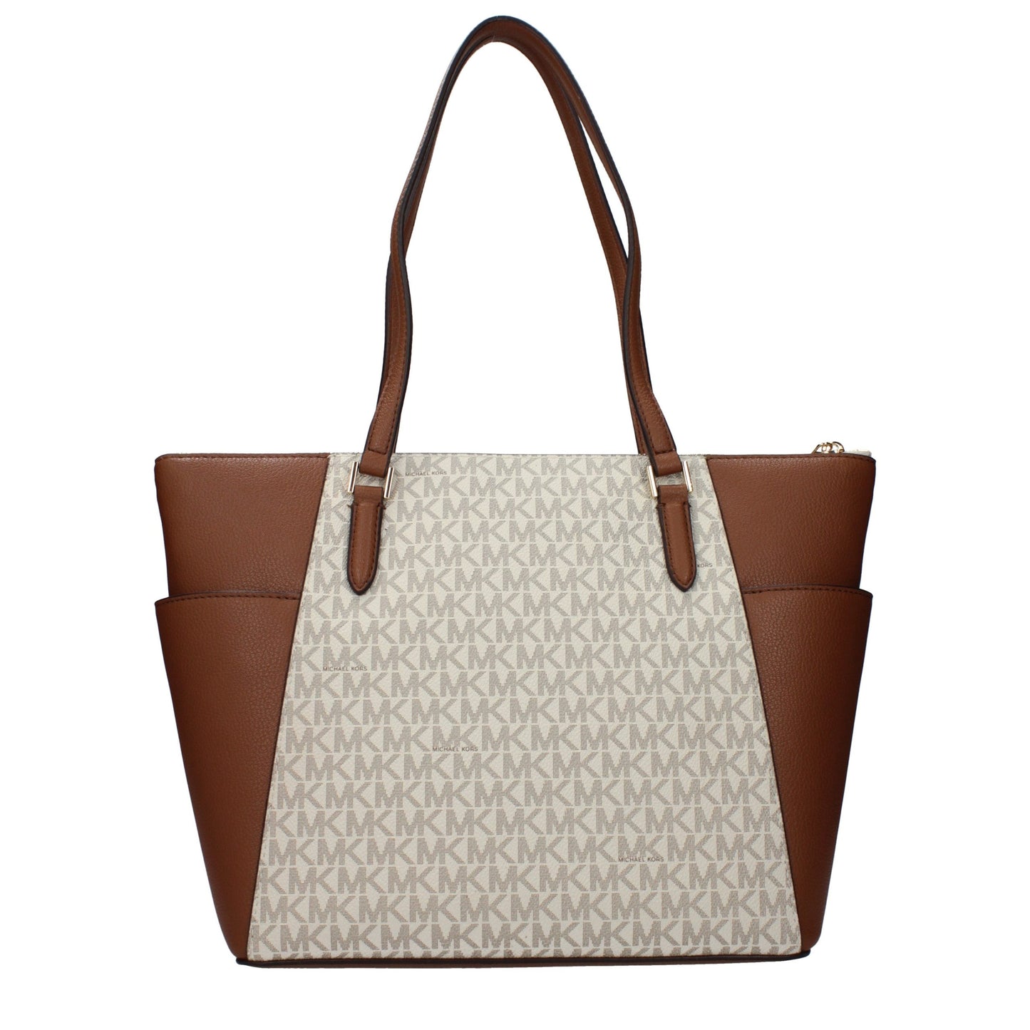 Michael Kors Leather Shoulder Bag - Beige