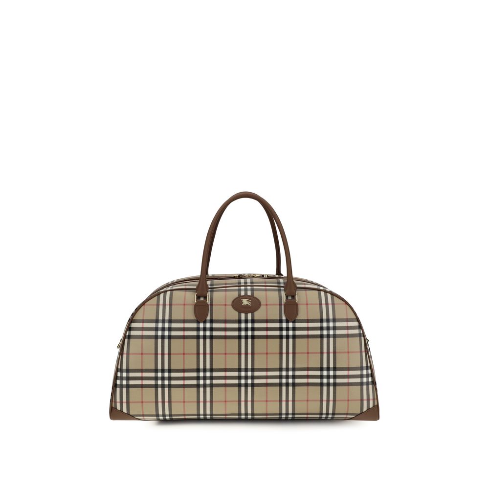 Travel Shoulder Bag by Burberry for men in cotton polyurethane pu leather beige & signature features a effortless sophistication silhouette, secured by a with ample and versatile for a effortless sophistication finish.