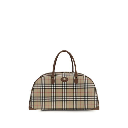 Travel Shoulder Bag by Burberry for men in cotton polyurethane pu leather beige & signature features a effortless sophistication silhouette, secured by a with ample and versatile for a effortless sophistication finish.