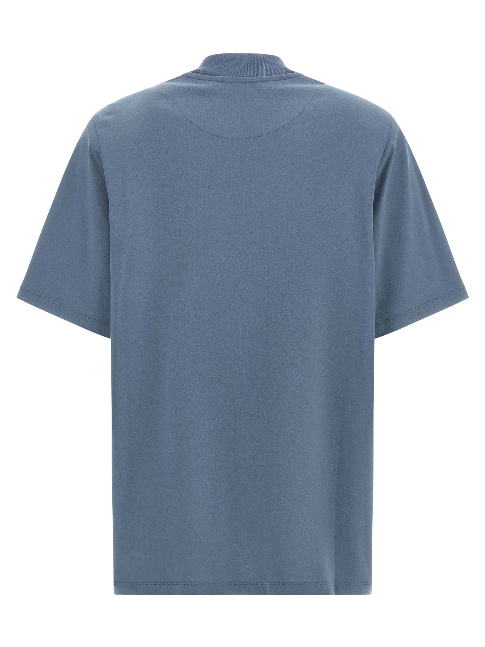 T-Shirt by The Attico for women in cotton blue features an on trend silhouette, perfectly showcasing a on trend and mock neckline for an elevated aesthetic.