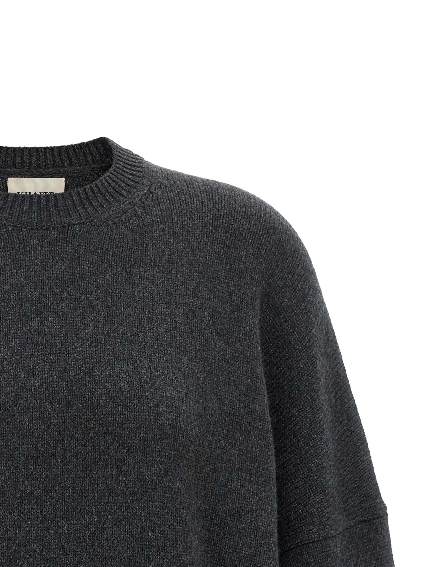 Cardigan by Khaite for women in cashmere gray features a nuanced silhouette with a refined and nuanced detailing for a sophisticated look.