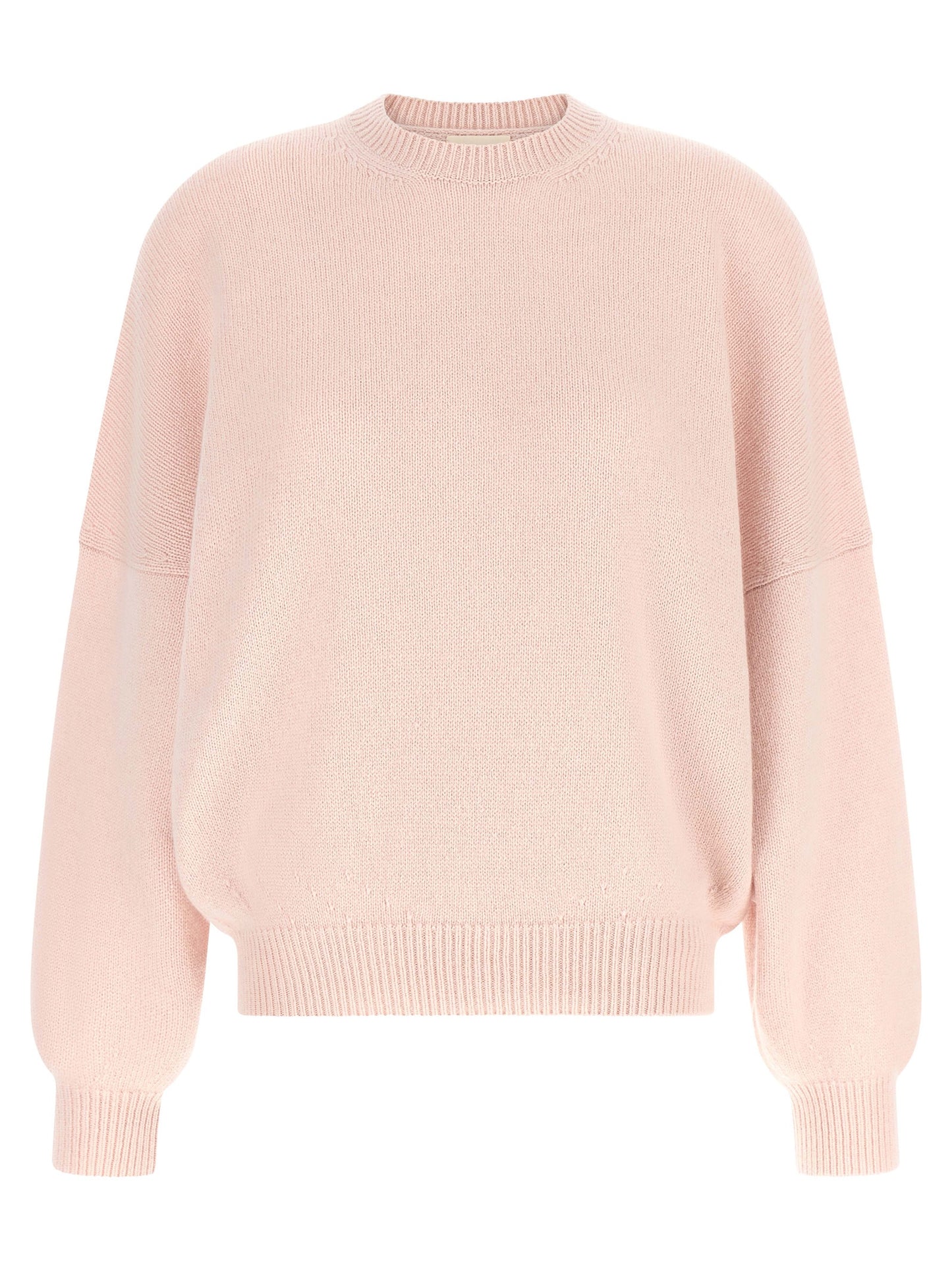 Cardigan by Khaite for women in cashmere multicolor & pink features a nuanced silhouette with a refined crew neckline and nuanced detailing for a sophisticated look.