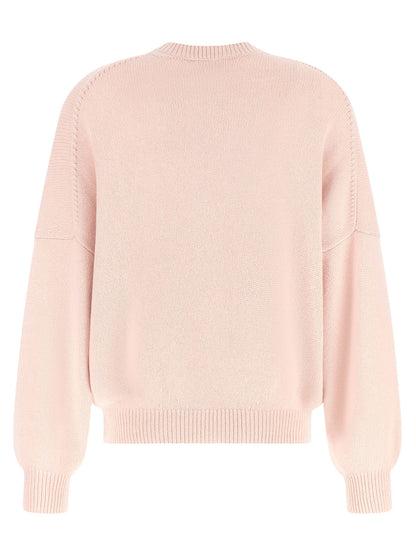 Cardigan by Khaite for women in cashmere multicolor & pink features an crisp silhouette, showcasing a sophisticated crew neckline and detail for a truly crisp finish.