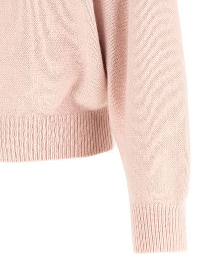 Cardigan by Khaite for women in cashmere multicolor & pink features an impeccable silhouette, showcasing a sophisticated and detail for a truly impeccable finish.
