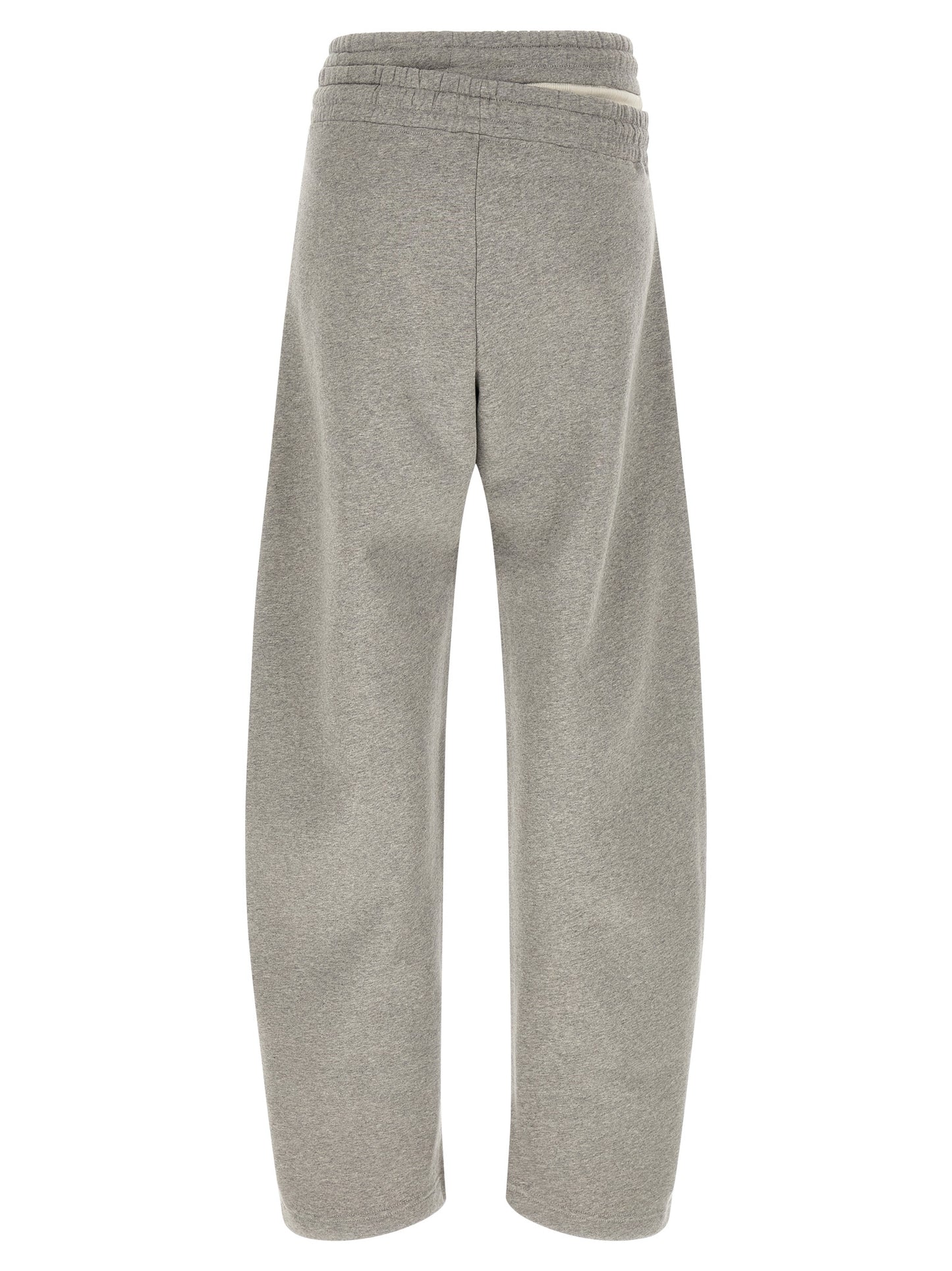Casual Pants by The Attico for women in cotton gray features a polished silhouette with a polished relaxed-fit & wide, reaching a polished long and finished with a polished .