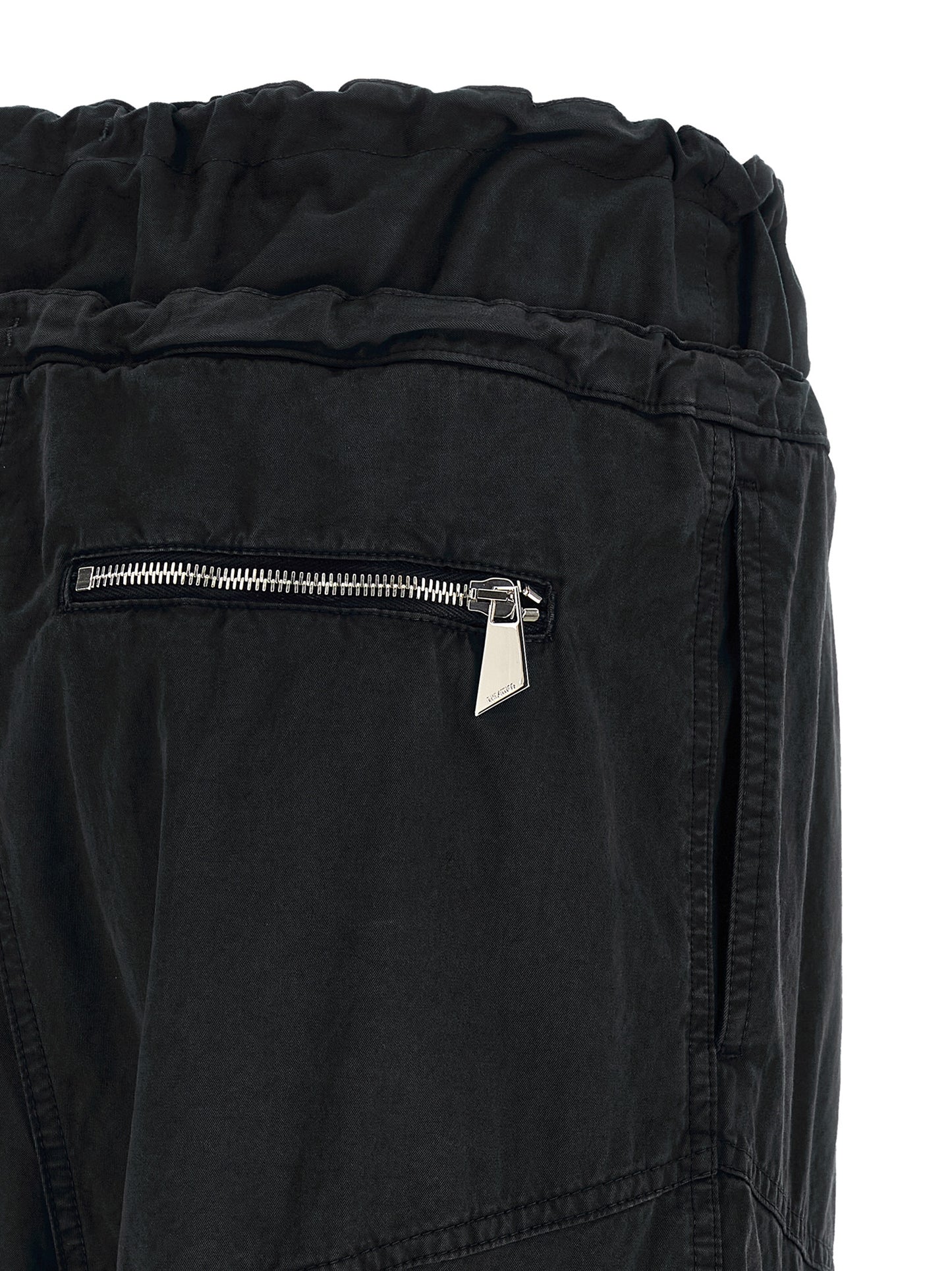 Cargo Pants by The Attico for women in polyamide polyurethane & cotton black features a sartorial silhouette, showcasing a sophisticated oversized with a refined long and elegant .