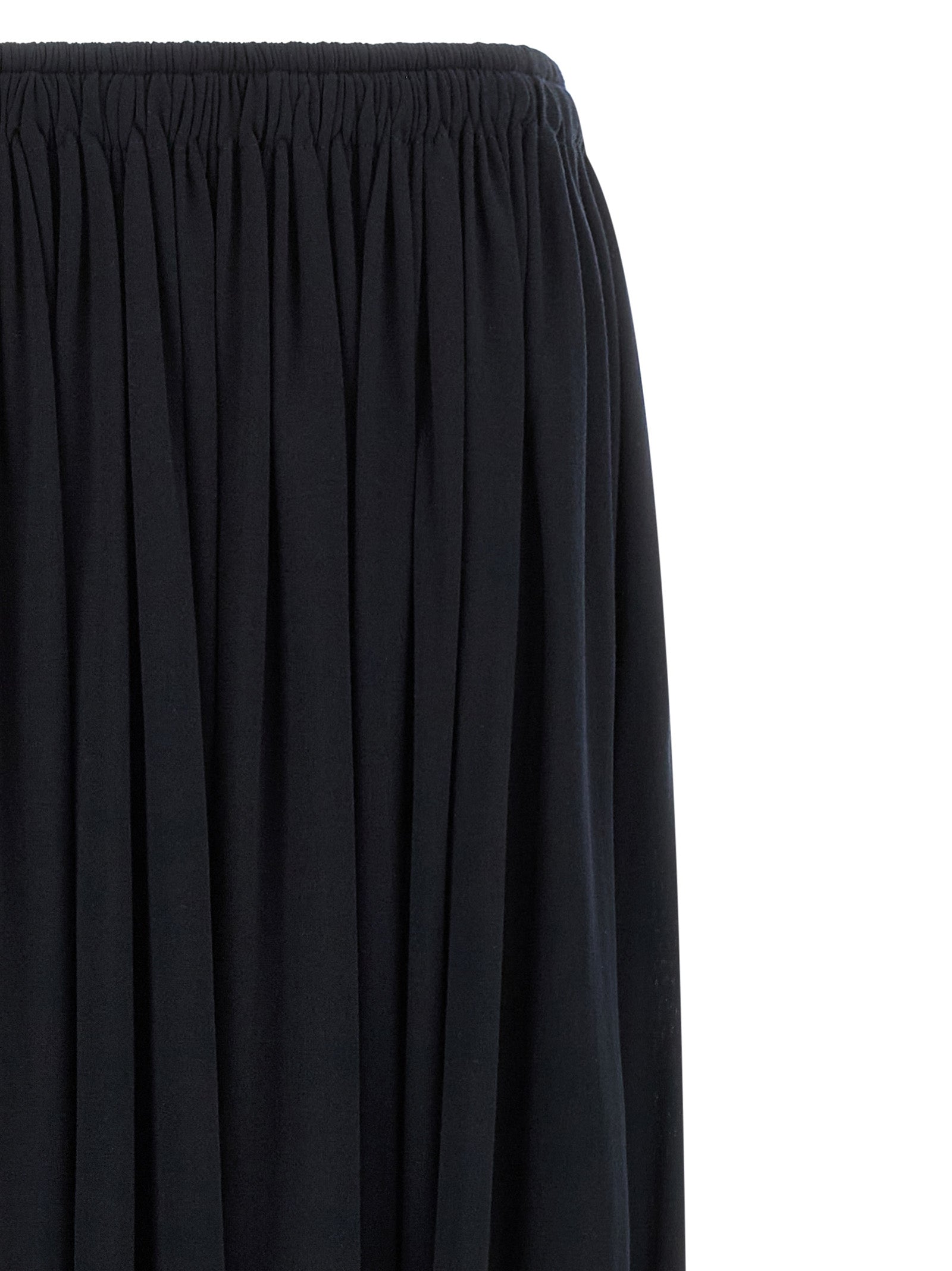 Skirt by Max Mara for women in silk & lyocell blue features a sublime silhouette, showcasing the sublime design of the Women's Flared Silk & Lyocell Mini Skirt in a sophisticated mini.