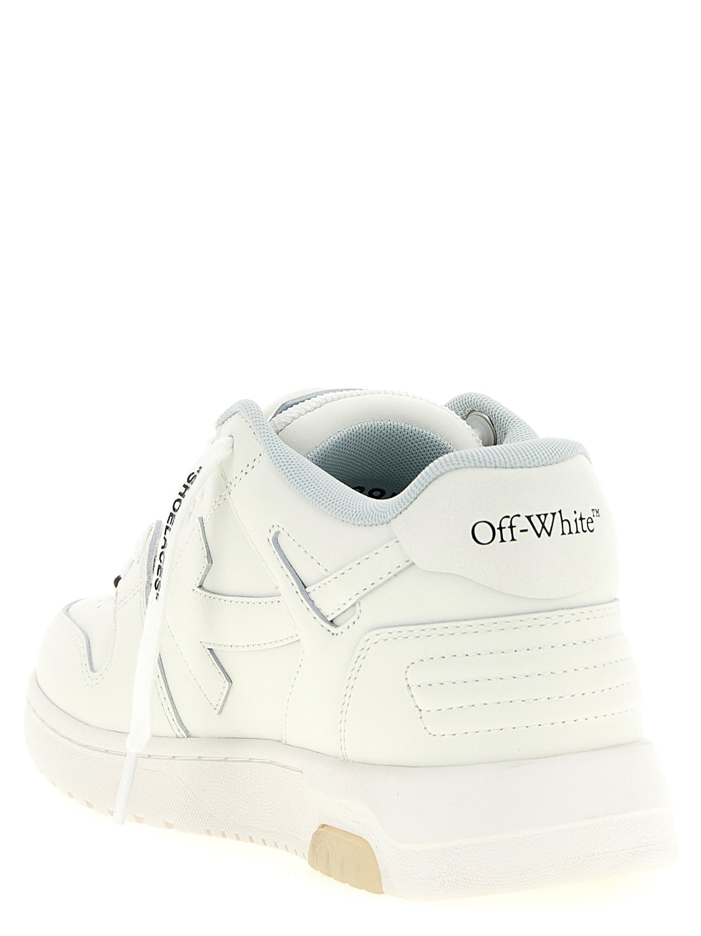 Athletic Sneakers by Off-White for women in calfskin leather & polyester bicolour, black, white, patterned & signature features an exquisite silhouette, showcasing the premium athletic style of the Women's Athletic Calfskin Leather & Polyester Sneakers with an exquisite finish.