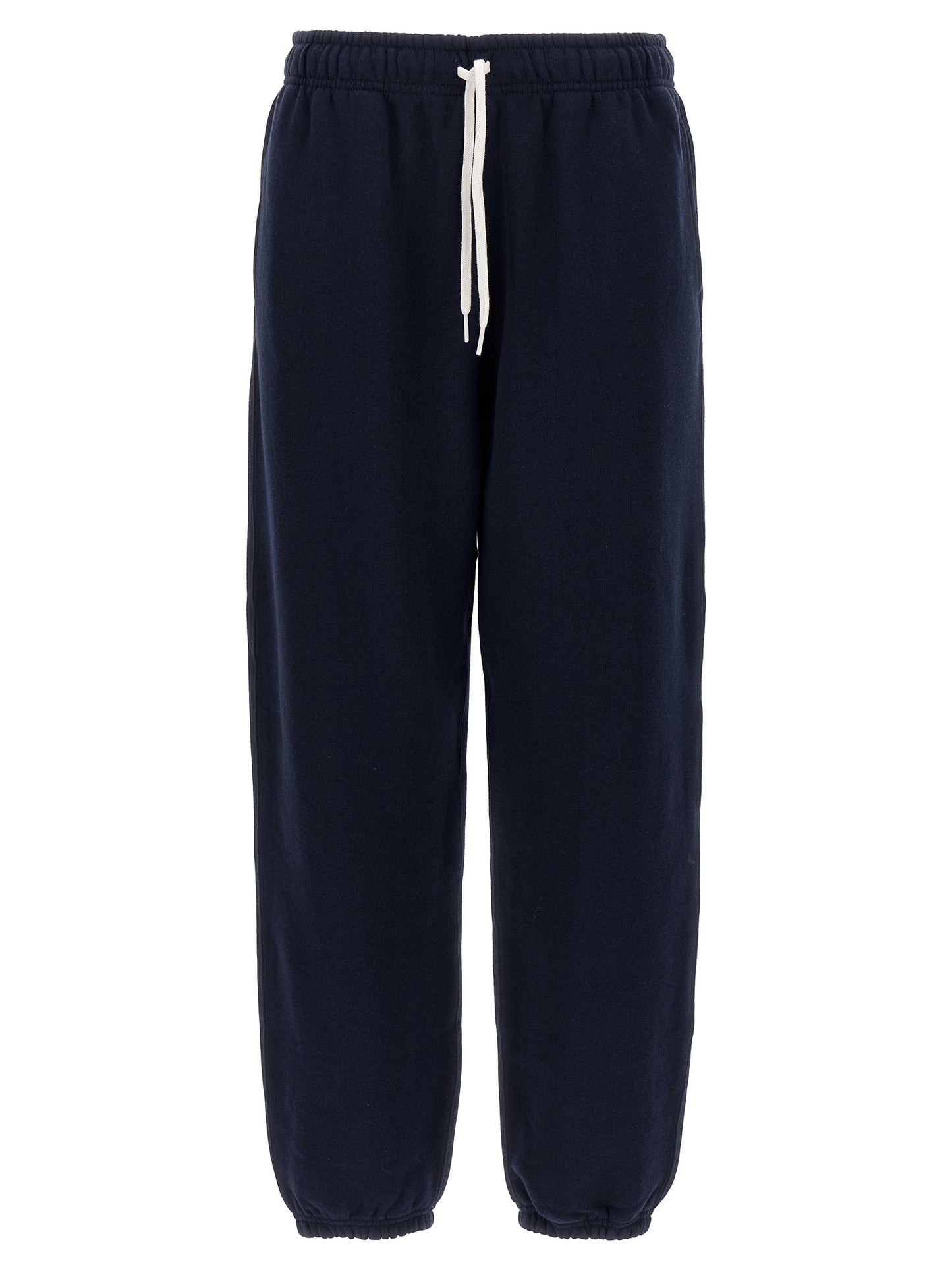 Joggers by Polo Ralph Lauren for women in cotton polyester blue, red & white presents a tailored silhouette, showcasing a tailored tapered-leg & relaxed-fit and long cut with a refined for a truly tailored aesthetic.