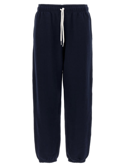 Joggers by Polo Ralph Lauren for women in cotton polyester blue, red & white presents a tailored silhouette, showcasing a tailored tapered-leg & relaxed-fit and long cut with a refined for a truly tailored aesthetic.