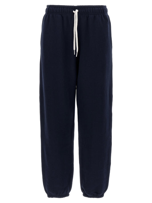 Joggers by Polo Ralph Lauren for women in cotton polyester blue, red & white presents a tailored silhouette, showcasing a tailored tapered-leg & relaxed-fit and long cut with a refined for a truly tailored aesthetic.