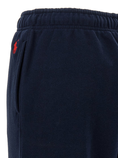 Joggers by Polo Ralph Lauren for women in cotton polyester blue, red & white features an sartorial tapered-leg & relaxed-fit and long with a cut for a sartorial finish.