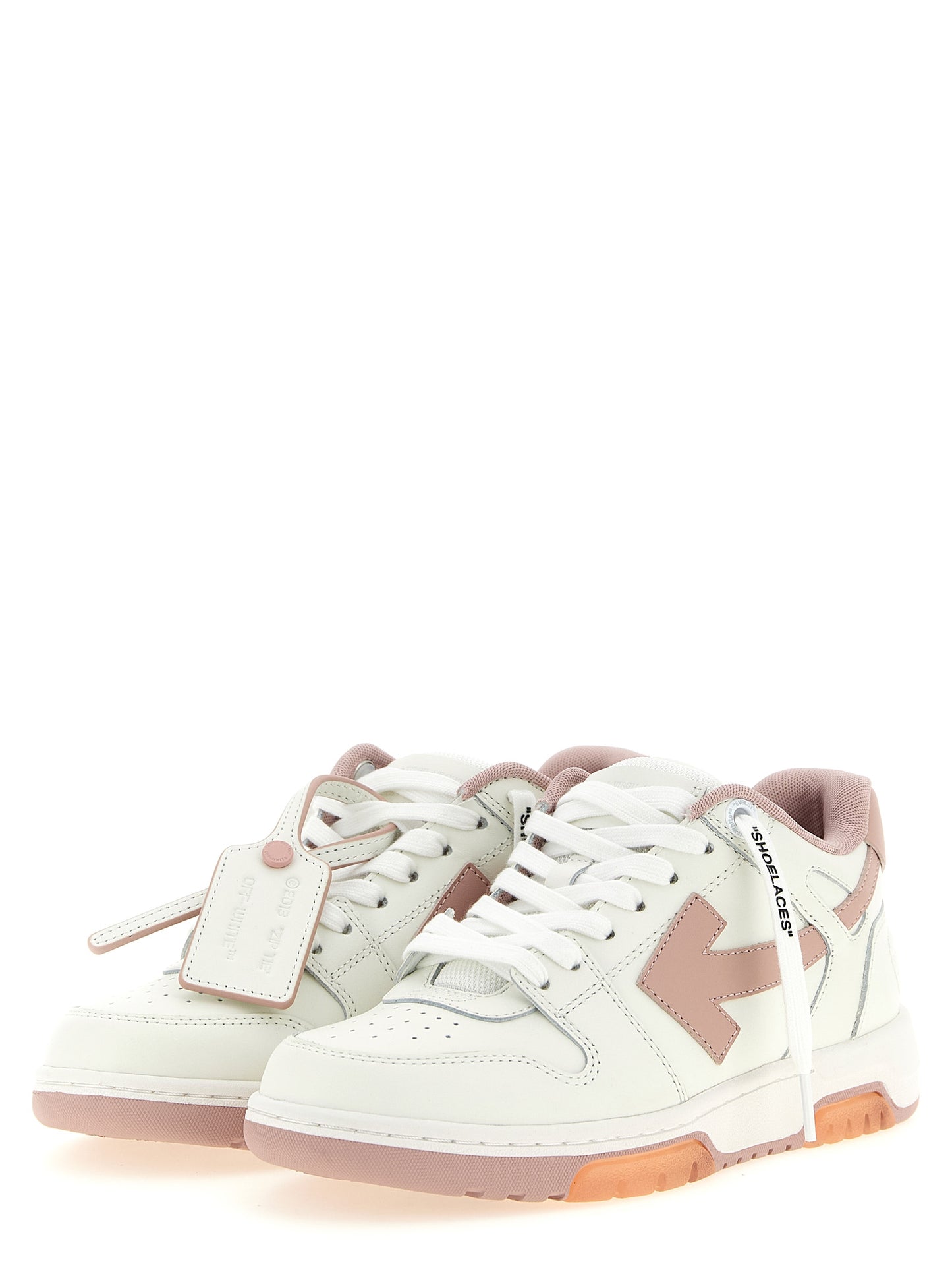 Athletic Sneakers Off-White women polyester & calfskin leather multicolor, pink, white, patterned & signature featuring a avant-garde Women's Low Top Polyester & Calfskin Leather Athletic Sneakers design with a avant-garde low-top style for a refined finish.