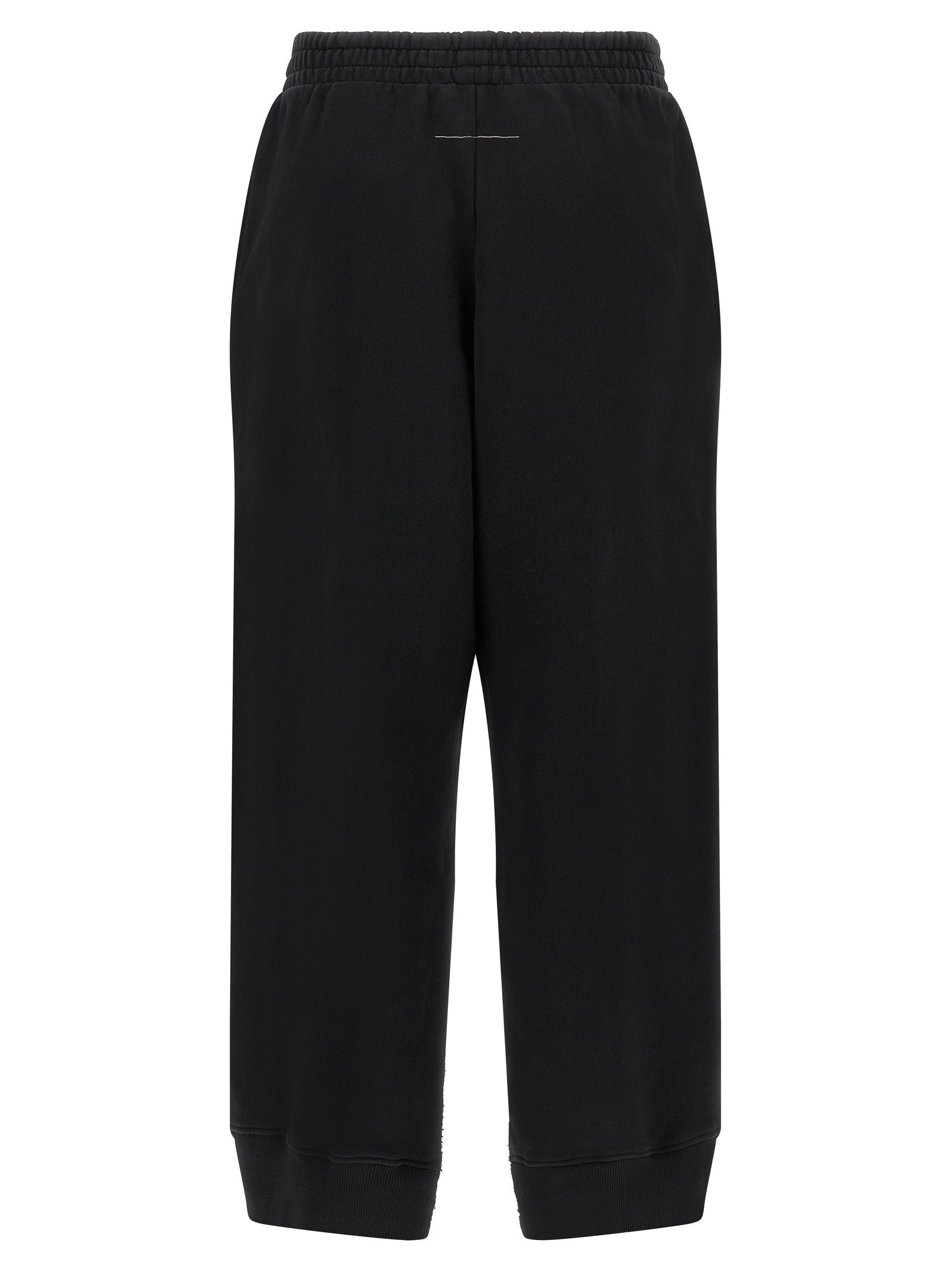 Joggers by MM6 Maison Margiela for women in cotton black, white & signature features a refined silhouette with a refined athletic & relaxed-fit, defined by a and a refined long for a refined finish.