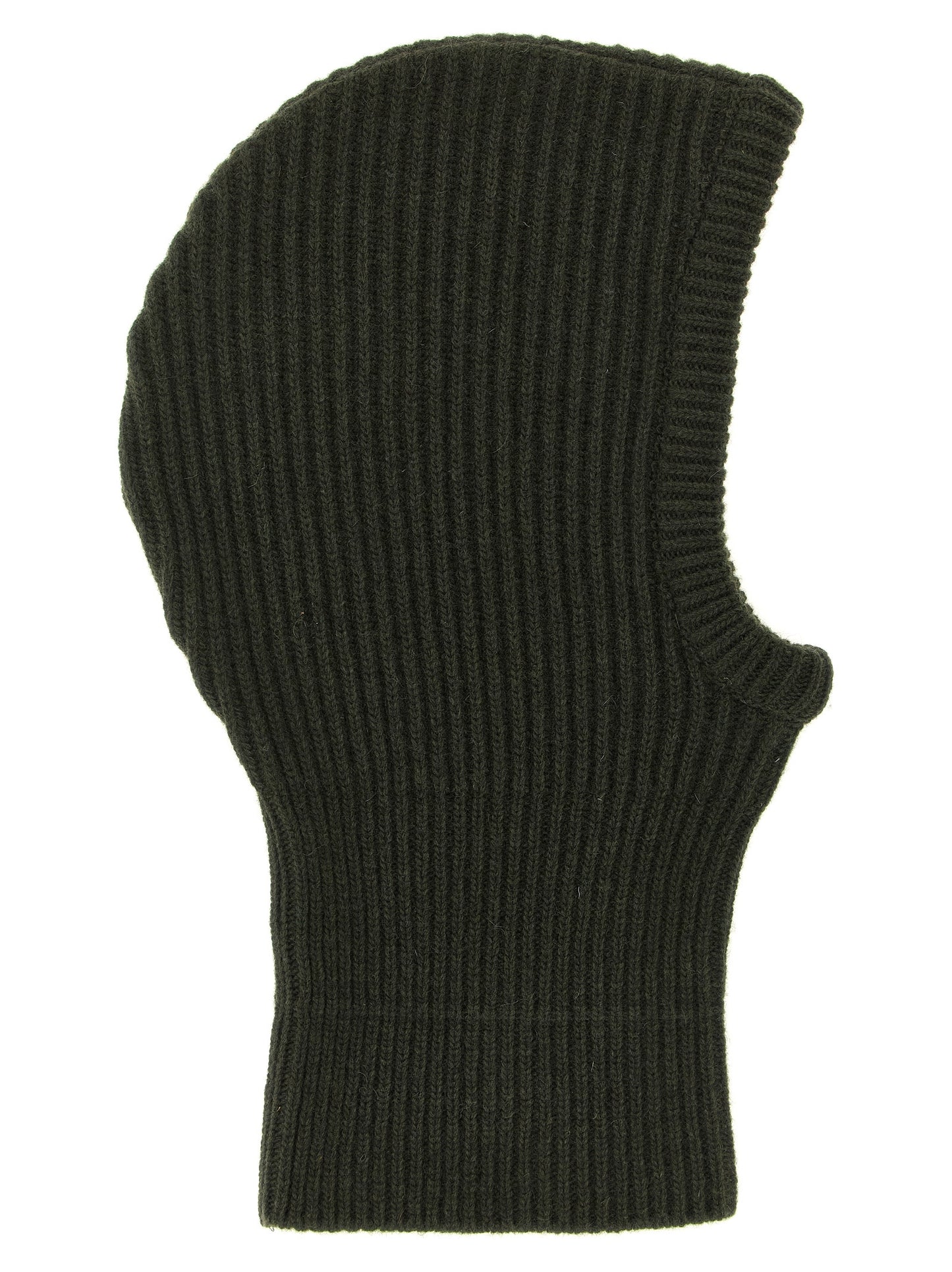 Hat by MM6 Maison Margiela for women in polyamide wool bicolour, black, green & signature features a dapper refinement silhouette, showcasing the dapper refinement design of the Polyamide Wool Hat for a sophisticated, premium look.