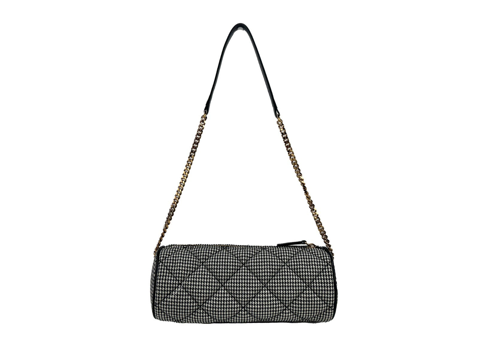 Small Quilted Crossbody Evening Sling Handbag by Versace for women in leather & cotton gold, patterned & argyle showcases a versatile sophistication silhouette, featuring a secure zipper, versatile sophistication , and versatile crossbody-strap for a versatile sophistication finish.