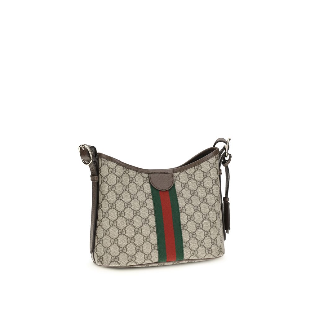 Small Shoulder Handbag by Gucci for women in leather beige, gold & signature presents a ornamental silhouette, showcasing a secure magnetic, ample , and versatile shoulder-strap & adjustable-strap for a ornamental finish.