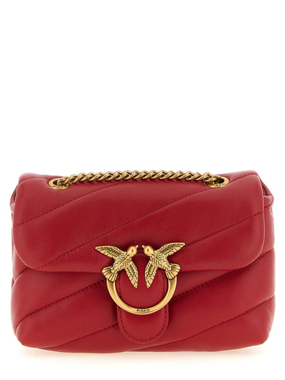 2-in-1 Shoulder & Crossbody Handbag by PINKO for women in polyester gold, multicolor & red showcases a versatile sophistication silhouette, featuring a secure zipper, versatile sophistication , and versatile crossbody-strap & shoulder-strap for a versatile sophistication finish.
