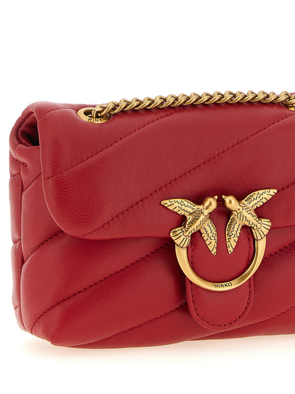 2-in-1 Shoulder & Crossbody Handbag by PINKO for women in polyester gold, multicolor & red features an multi-faceted design with a secure zipper, ample , and versatile crossbody-strap & shoulder-strap for a multi-faceted finish.