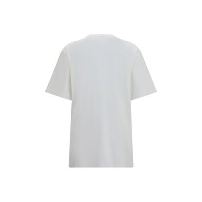 T-Shirt by Gucci for women in cotton & silk white & print features an on trend silhouette, perfectly showcasing a on trend and crew neckline for an elevated aesthetic.