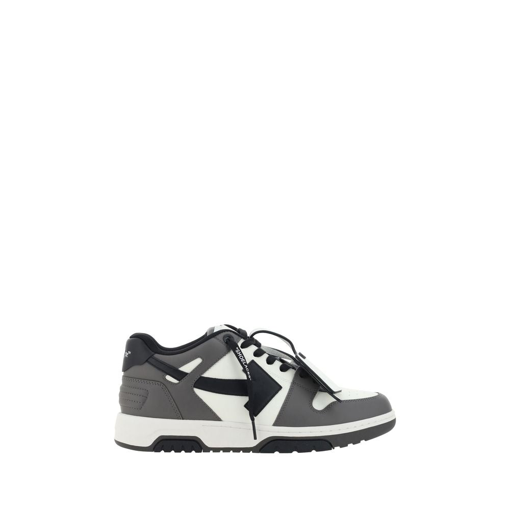 Athletic Sneakers by Off-White for men in polyester & bos taurus calf leather multicolor, white & signature presents a sleek silhouette, perfectly capturing the tennis style essence of Men's Tennis Polyester & Bos Taurus Calf Leather Athletic Sneakers with its sleek design and premium finish.