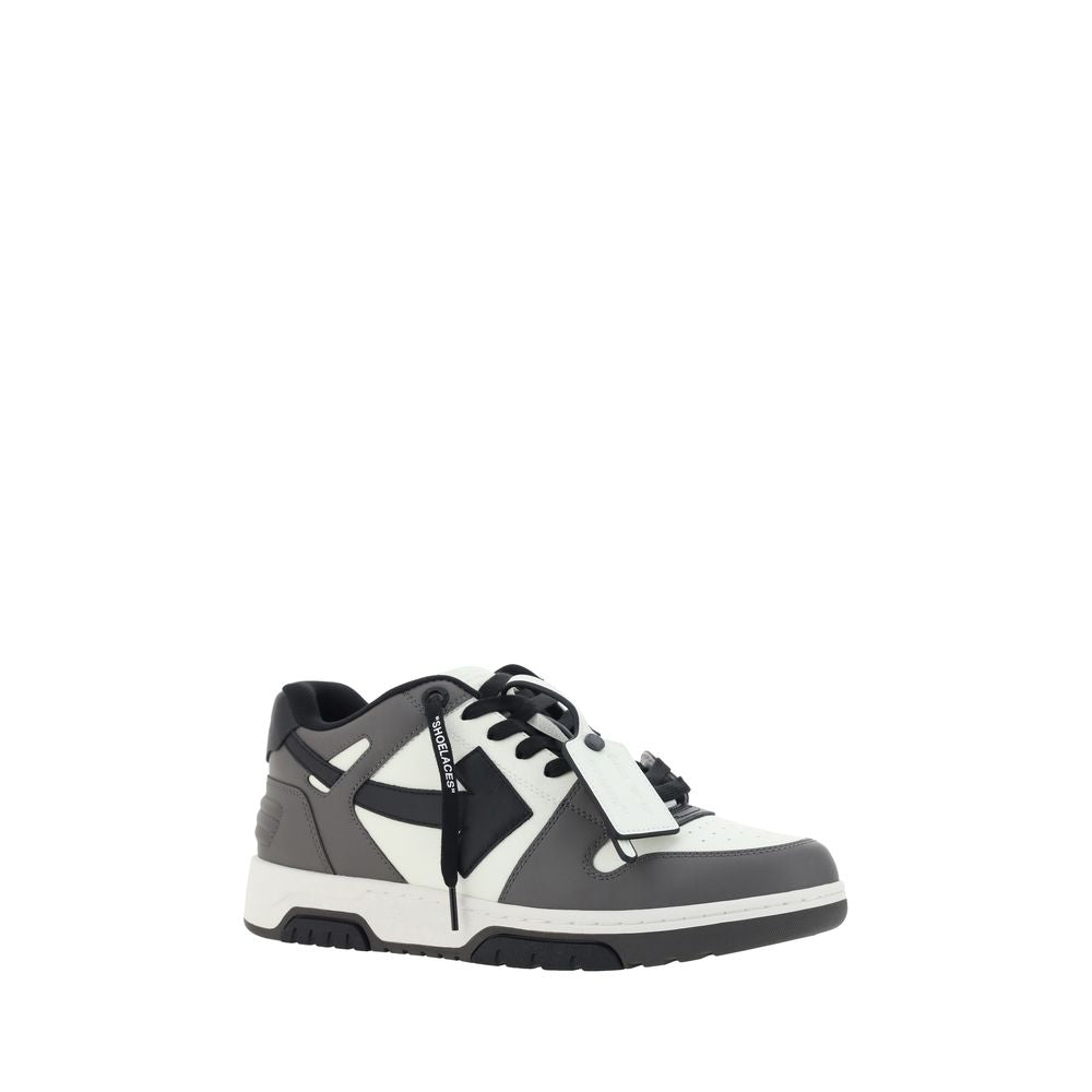 Athletic Sneakers by Off-White for men in polyester & bos taurus calf leather multicolor, white & signature showcases a architectural silhouette, artfully capturing the essence of the Men's Tennis Polyester & Bos Taurus Calf Leather Athletic Sneakers with its signature architectural tennis style construction.