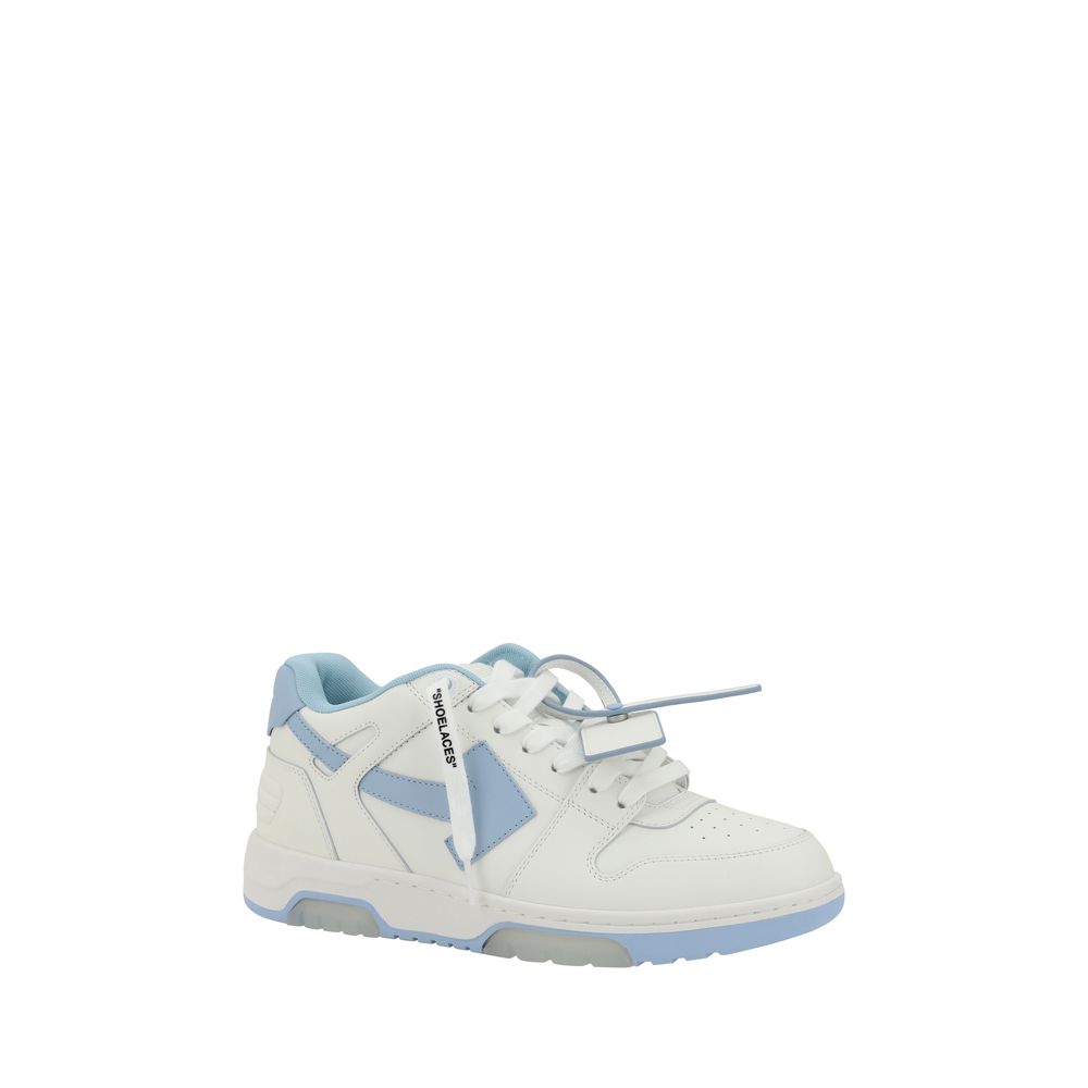 Athletic Sneakers by Off-White for men in polyester & bos taurus calf leather white & signature showcases a architectural silhouette, artfully capturing the essence of the Men's Athletic Polyester & Bos Taurus Calf Leather Sneakers with its signature architectural athletic style construction.