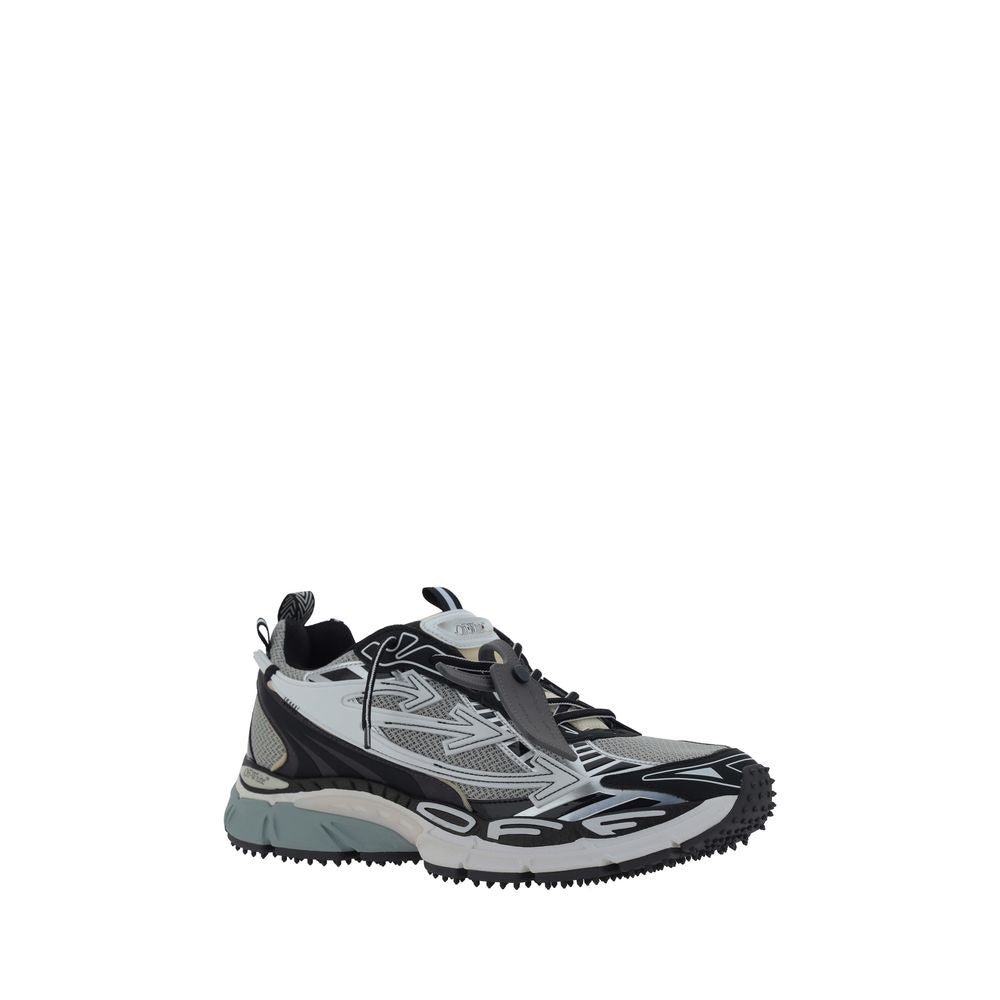 Athletic Sneakers by Off-White for men in polyamide polyester & polyurethane gray, white & signature features an exquisite silhouette, showcasing the premium athletic style of the Men's Athletic Polyamide Polyester & Polyurethane Sneakers with an exquisite finish.
