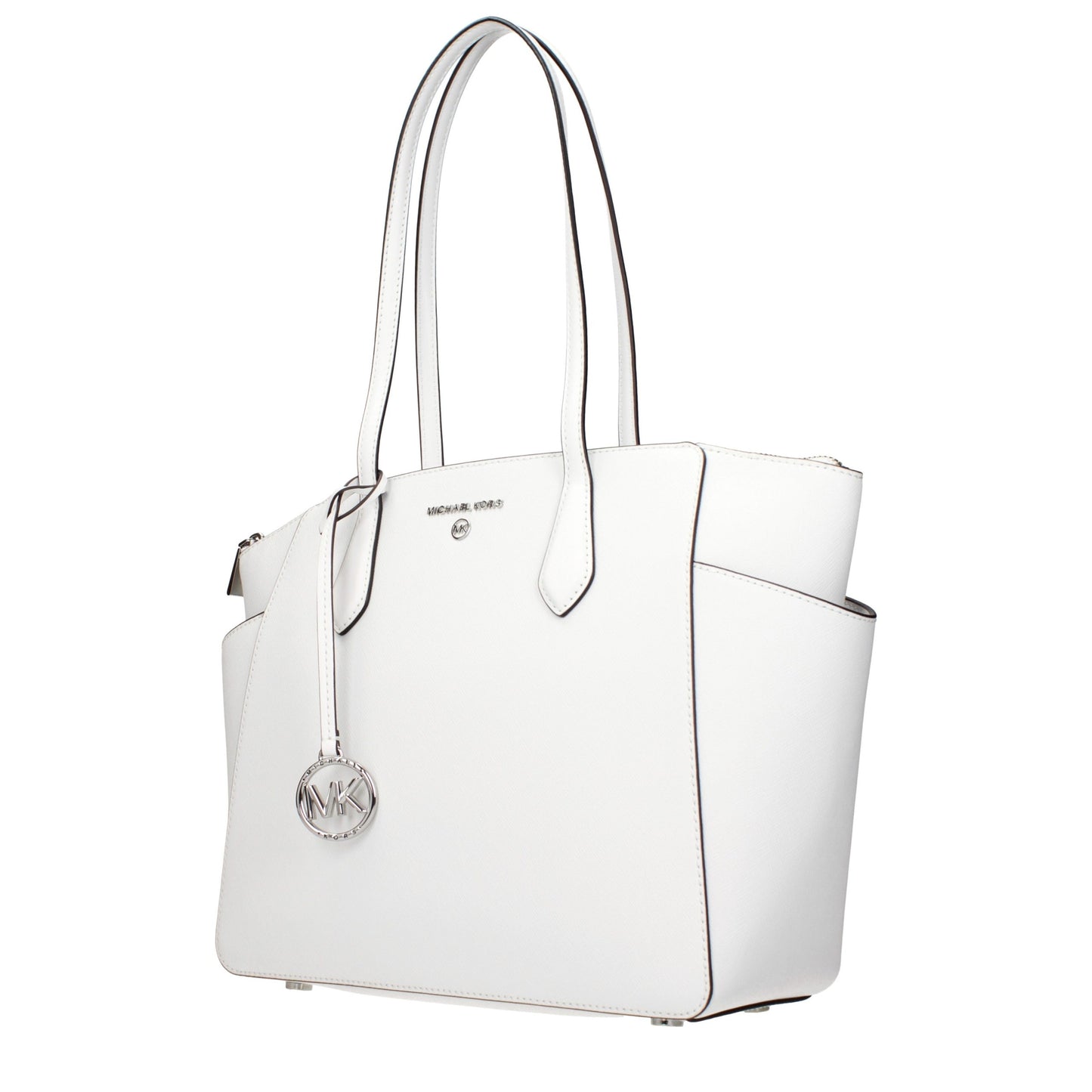 Shoulder Bag by Michael Kors for women in leather white features a effortless sophistication silhouette, secured by a with ample and versatile shoulder-strap for a effortless sophistication finish.