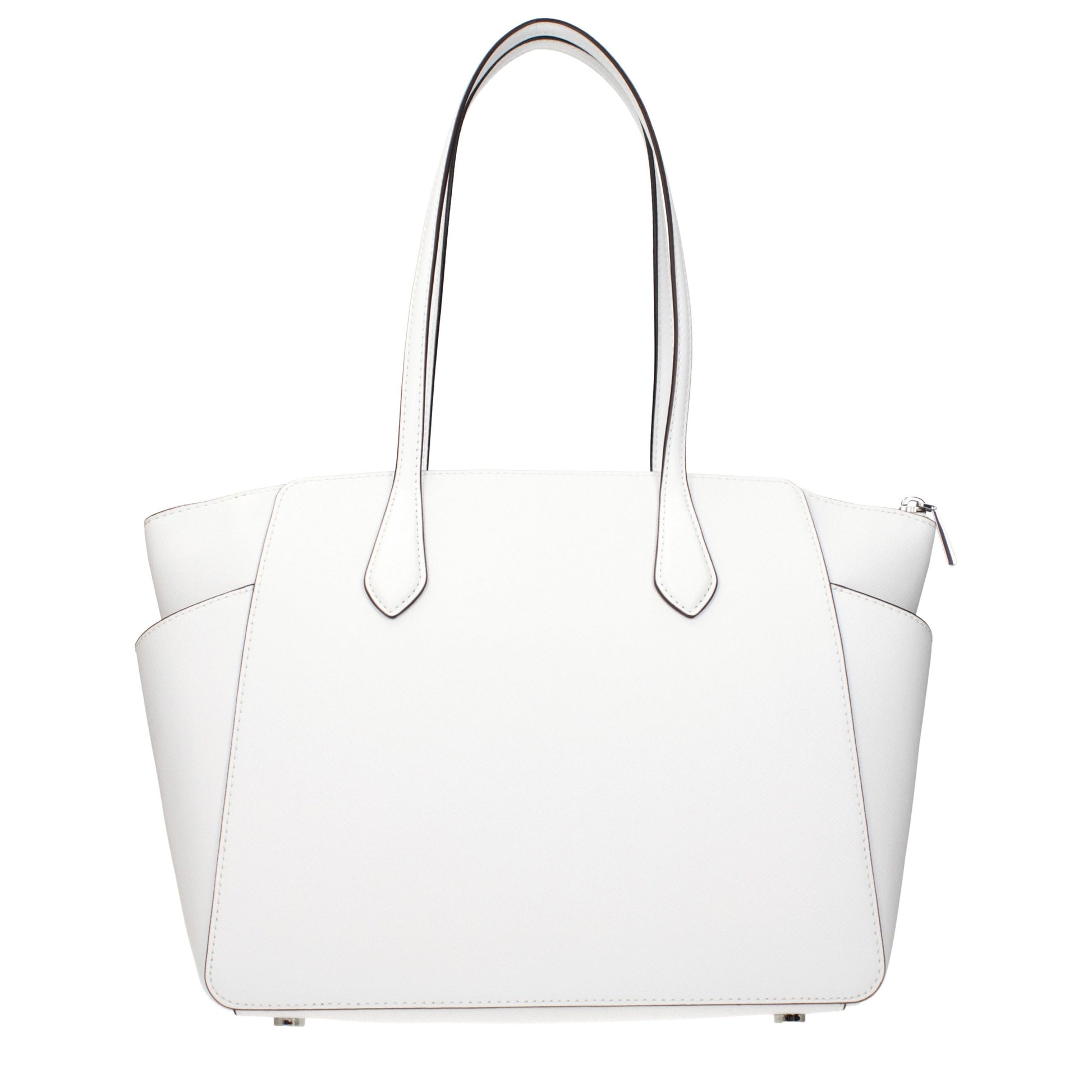 Shoulder Bag by Michael Kors for women in leather white showcases a statuesque silhouette, artfully detailed with a secure , organized , and versatile shoulder-strap for a statuesque look.