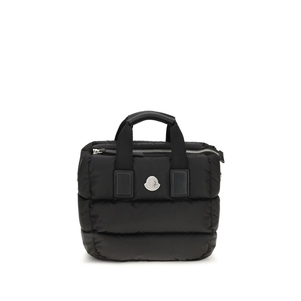 Moncler Caradoc Leather & Metal Mini Quilted Shoulder Bag - Black Signature