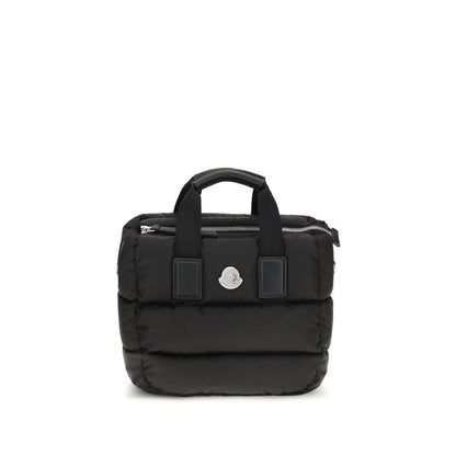 Moncler Caradoc Leather & Metal Mini Quilted Shoulder Bag - Black Signature