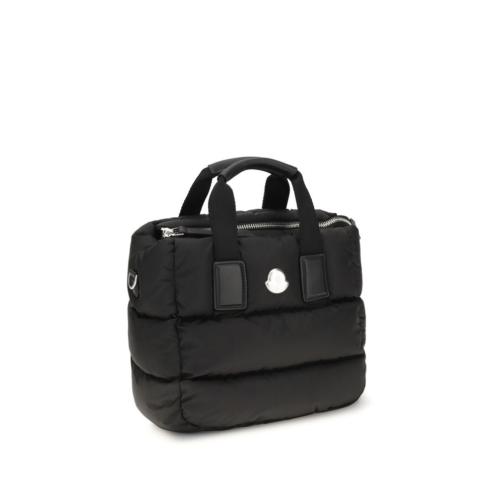 Moncler Caradoc Leather & Metal Mini Quilted Shoulder Bag - Black Signature