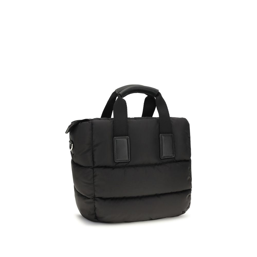 Moncler Caradoc Leather & Metal Mini Quilted Shoulder Bag - Black Signature