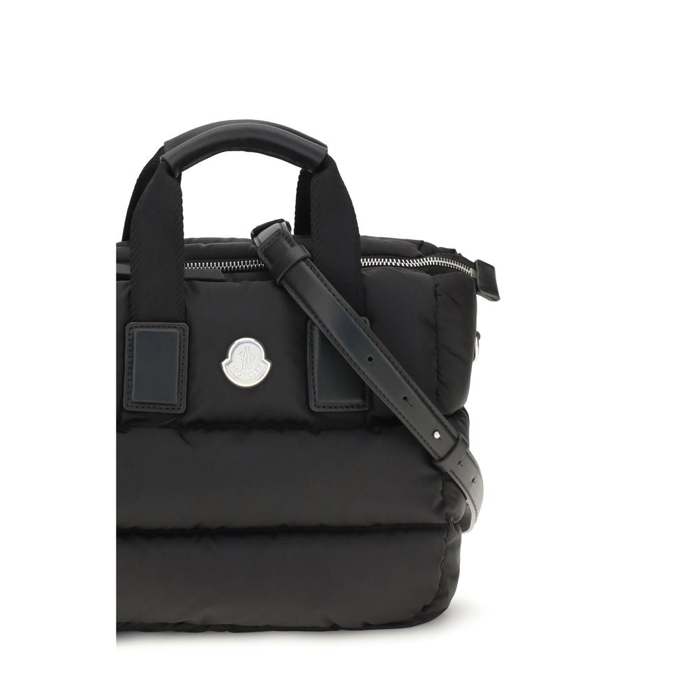 Moncler Caradoc Leather & Metal Mini Quilted Shoulder Bag - Black Signature