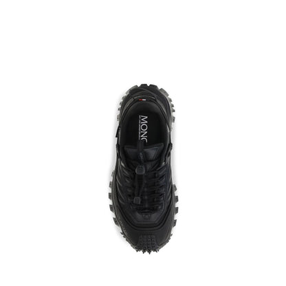 Athletic Sneakers by Moncler for women in bos taurus calf leather black showcases an impeccable silhouette, defined by an impeccable athletic style design that perfectly captures the essence of the Women's Athletic Bos Taurus Calf Leather Sneakers.